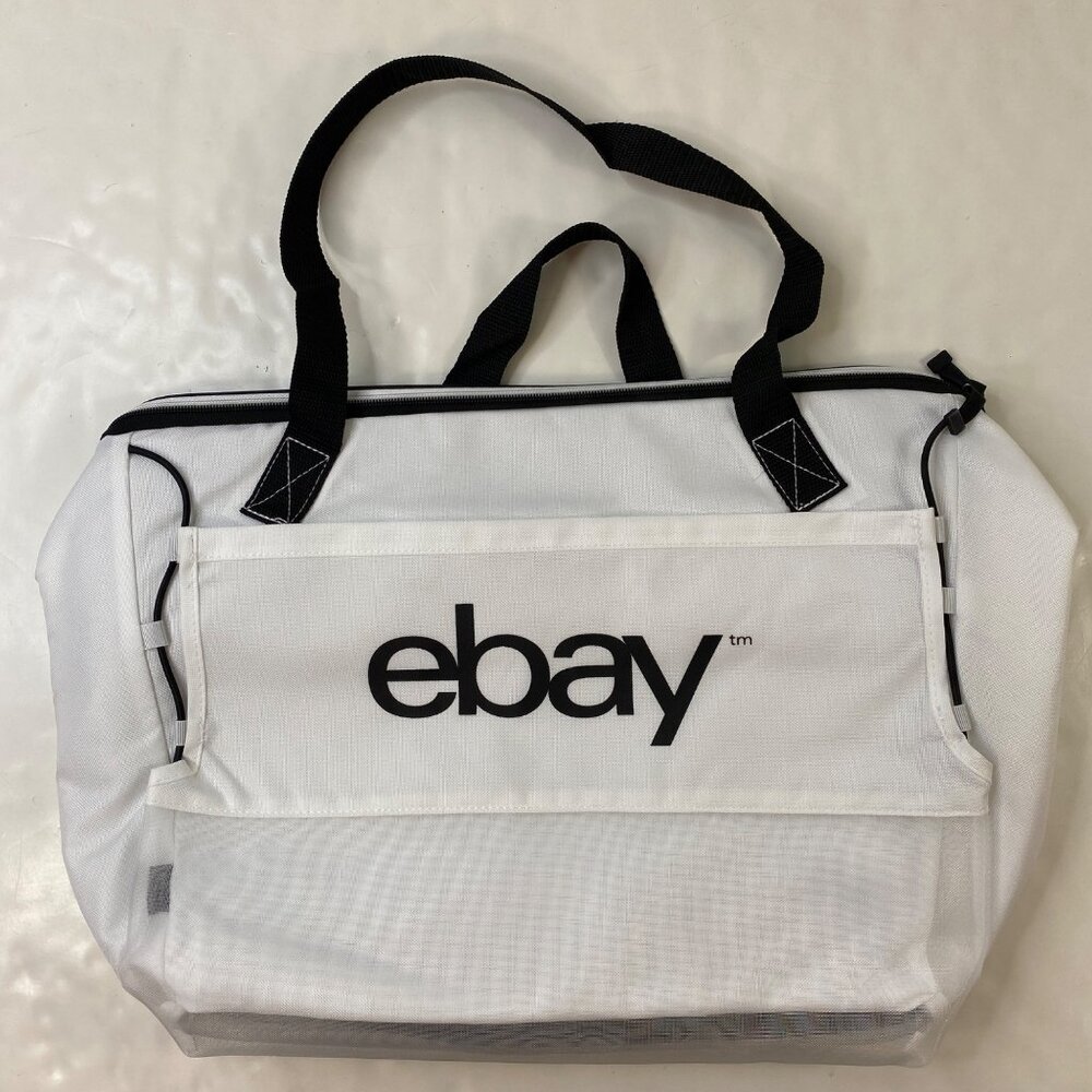 Large White & Black eBay Branded Tote Bag eBayana